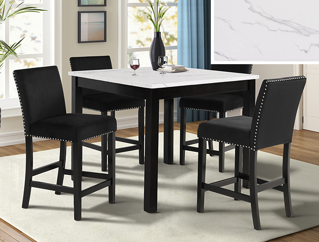 1715SET-GBK LENNON 5-PK CT SET-FAUX MARBLE GDBK