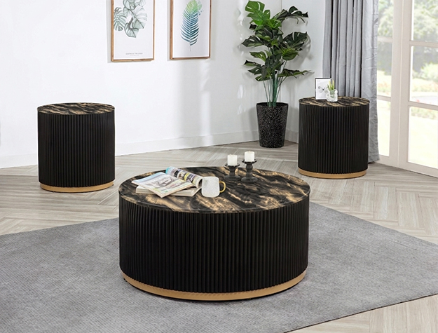 4219GBK-SET KARA COCKTAIL GROUP GOLD BLACK
