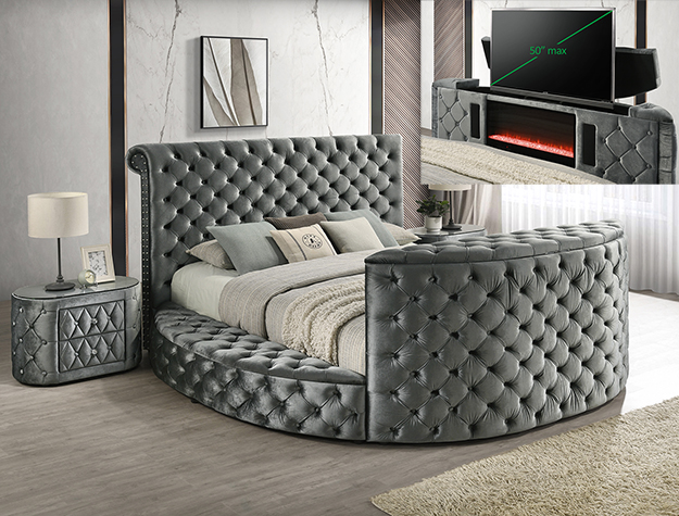 5212GY-2 VOLTARE NIGHT STAND GREY