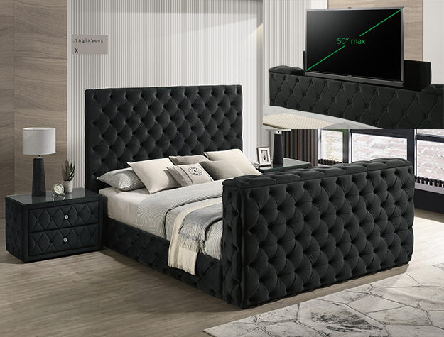 5213BK JOSEPHINE BED W/ TV LIFT
