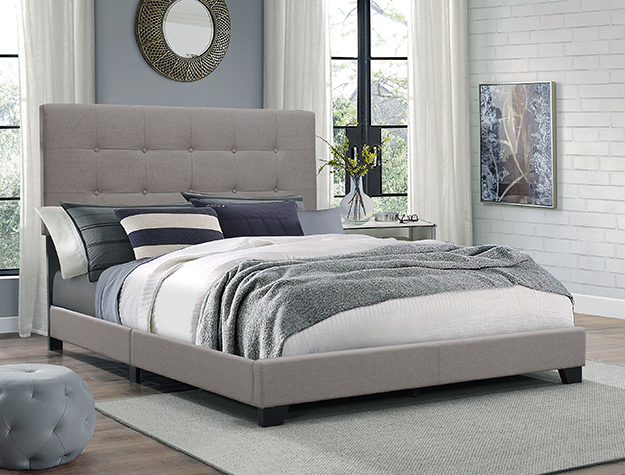 5270GY-F FLORENCE FULL HB+FB+SIDE RAIL GREY