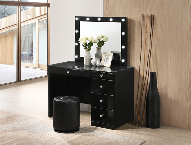 MORGAN/LUXO VANITY BLACK