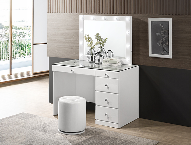 MORGAN/LUXO VANITY WHITE