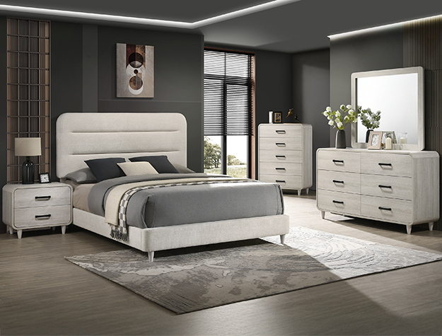B4900-5 NYOMI ARMOIRE - WHITE