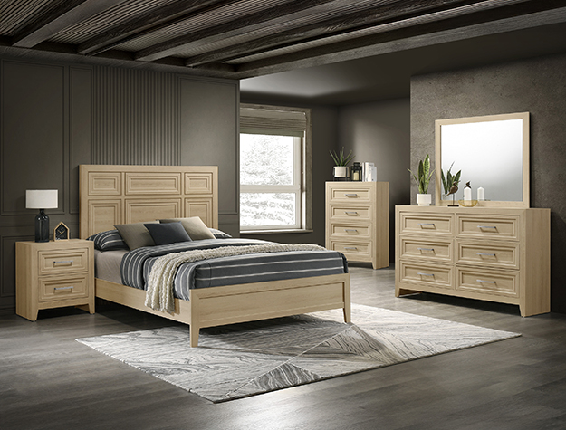 SETB6630 LORRAINE BEDROOM GROUP NATURAL