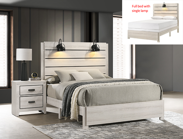 SETB6810 CARTER BEDROOM GROUP WHITE