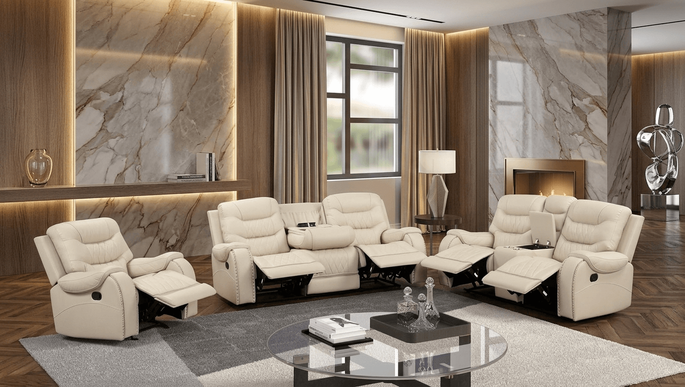 OVERSIZED 3pc Reclining Set