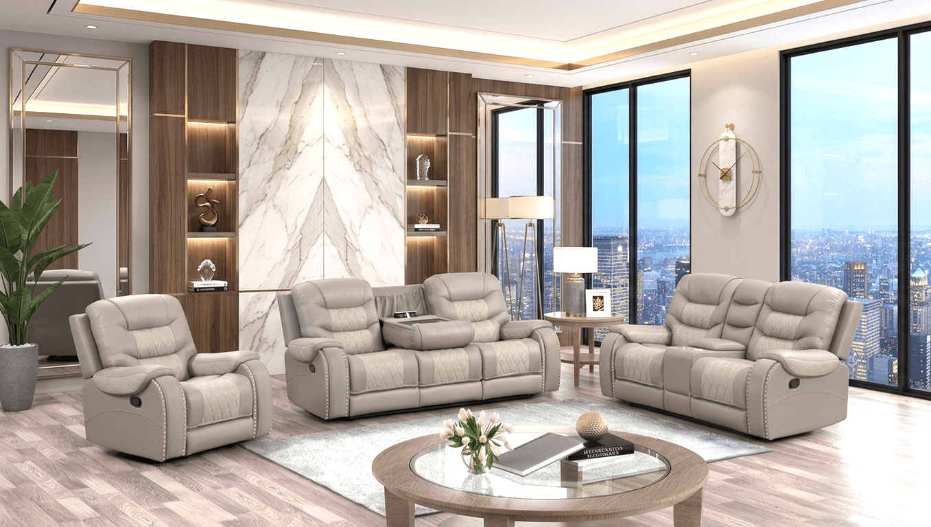 OVERSIZED 3pc Reclining Set
