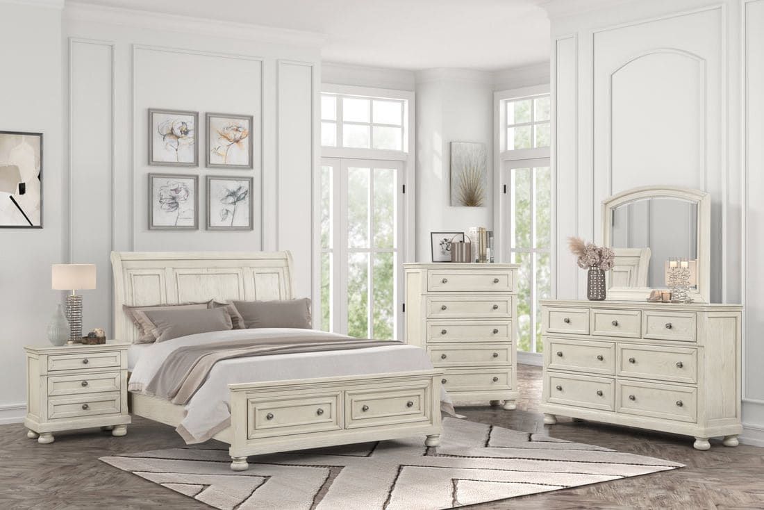 Magnolia40 4pc or 5pc Bedroom Set - Queen, King
