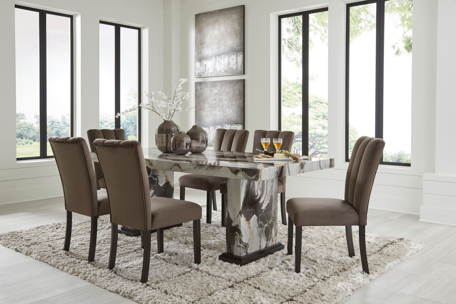 D581-26 Table and 6 Chairs Set