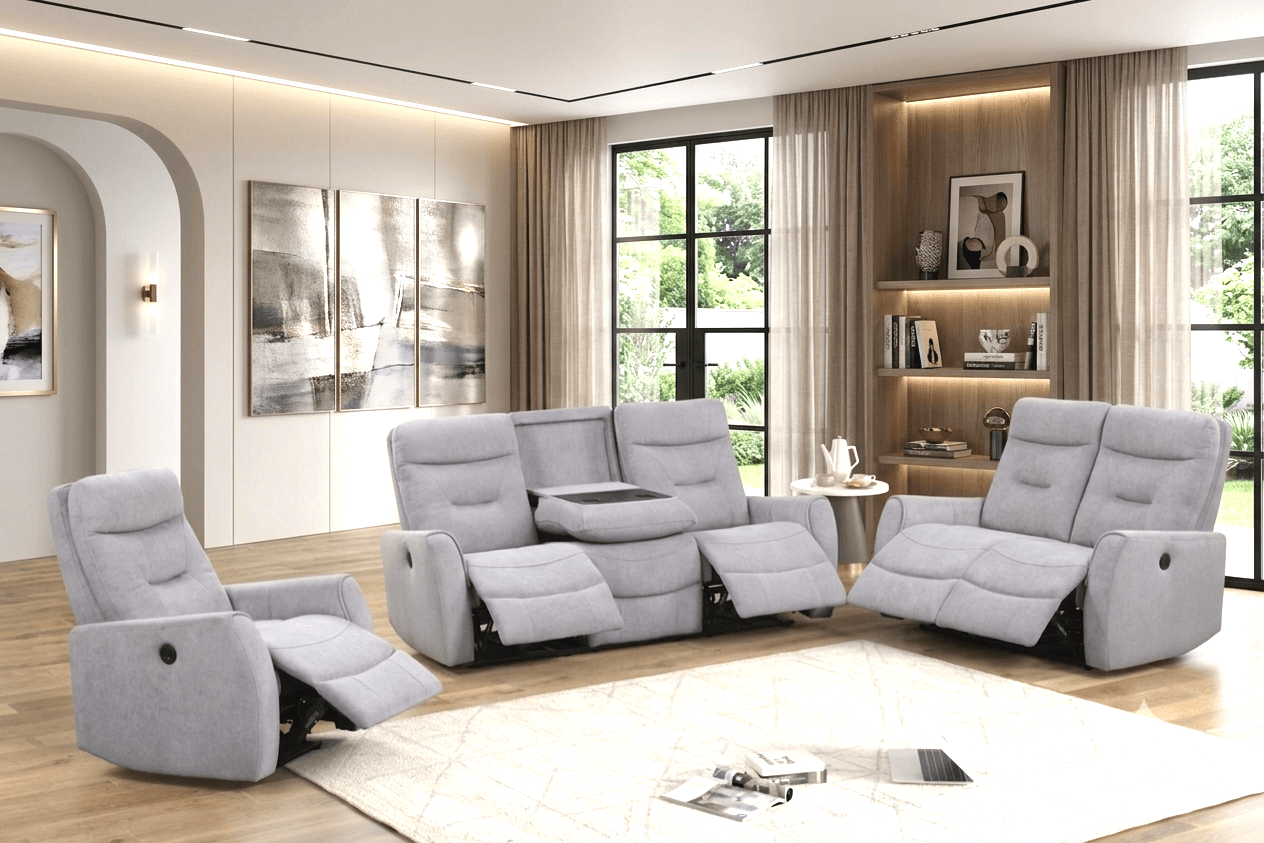 Nina Gray - 3pc Power Reclining Set