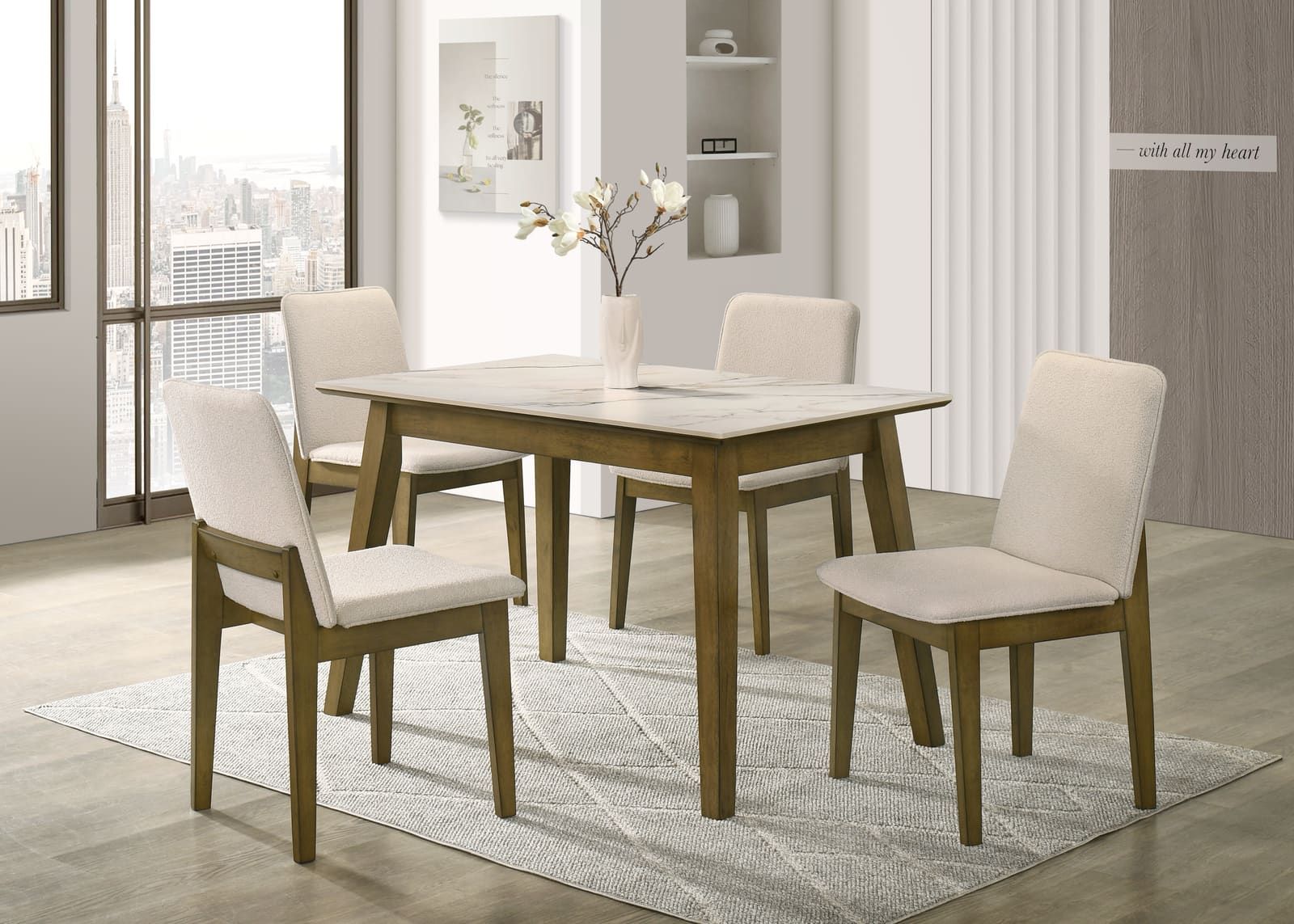 ALAN10 - Table & 4-Chairs