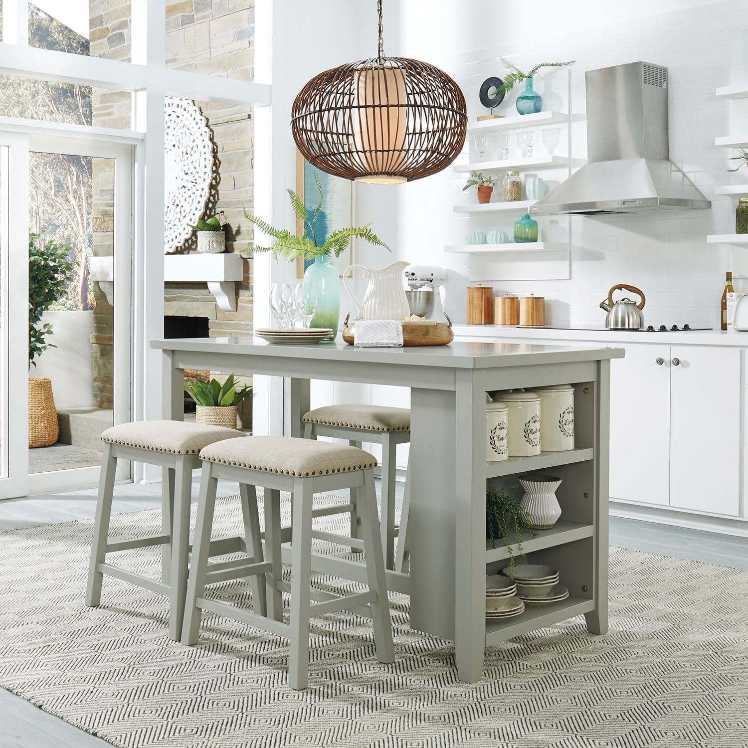 942 Grey 5pc - Table + 4 Chairs