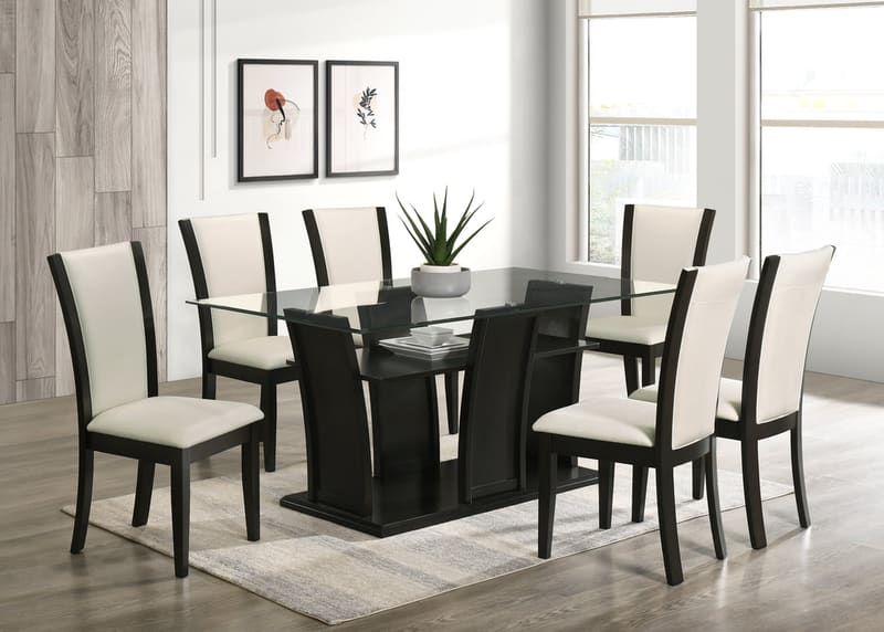 Florida - White Dining Table + 6 Chair Set