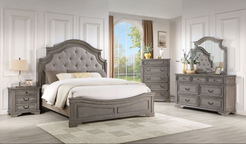 B6010 - 4pc or 5pc Bedroom Set - Queen, King