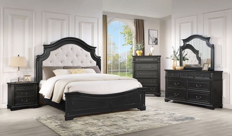B6020 - 4pc or 5pc Bedroom Set - Queen, King
