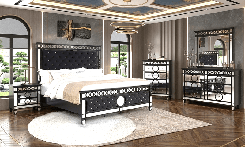 B5030 - 4pc or 5pc Bedroom Set - Queen, King