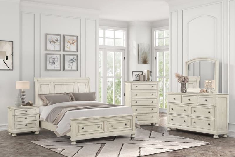 Magnolia40 4pc or 5pc Bedroom Set - Queen, King