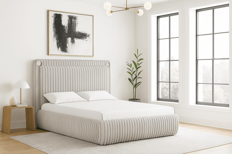 Diana Gray Platform Bed - Queen