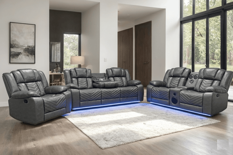 Ace Gray - 3pc Reclining Set