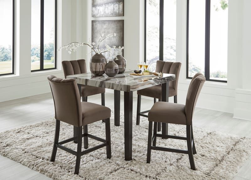 D581-13 Pub Table & 4 Chairs Set