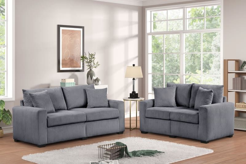 Gray - Sofa & Loveseat Set
