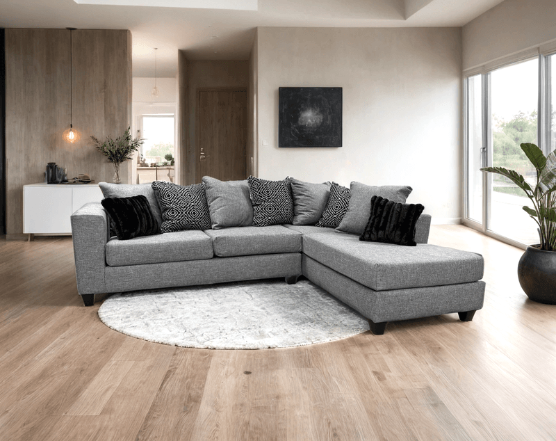 110 - Gunmetal Sectional