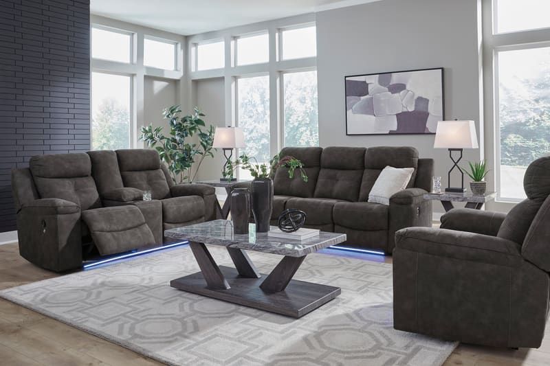 636-05 - 2pc or 3pc Reclining Set (Multi-Color LED Lights)