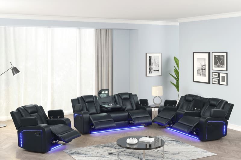 Hulk20 Black - 3pc Reclining Set