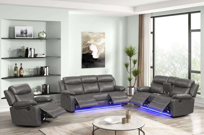 Aiden Gray - 3pc Reclining Set
