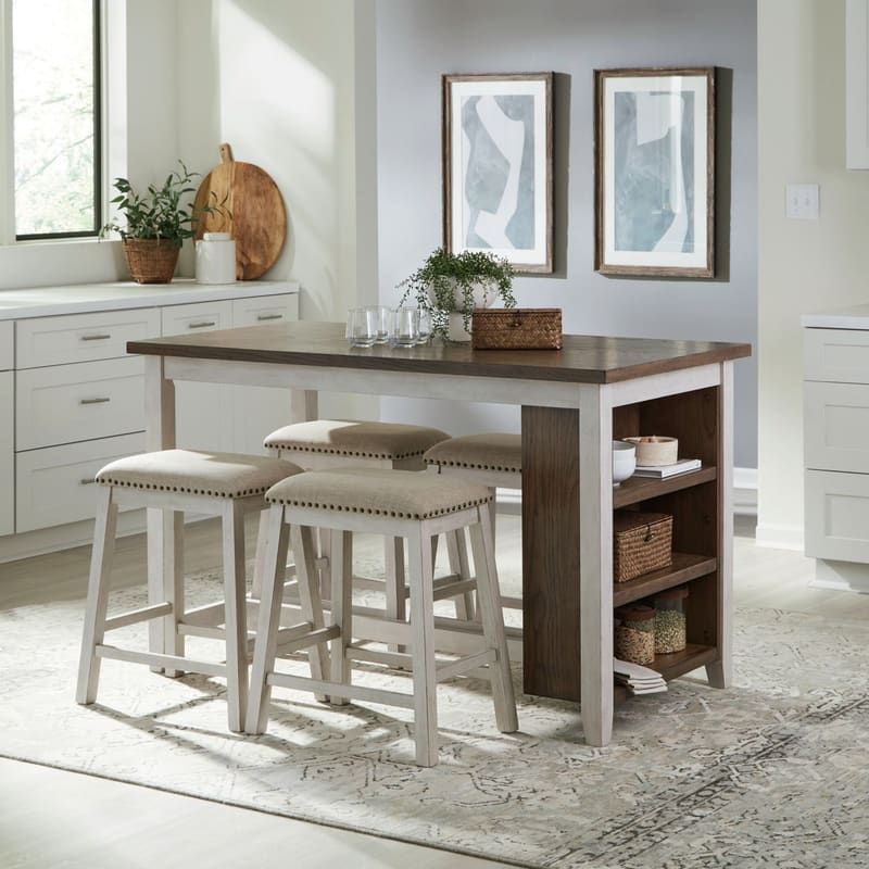 942 Two-Tone 5pc - Table + 4 Chairs