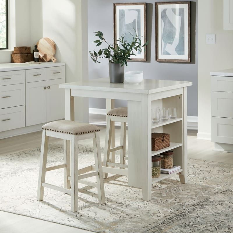 942 White 3pc - Table + 2 Chairs