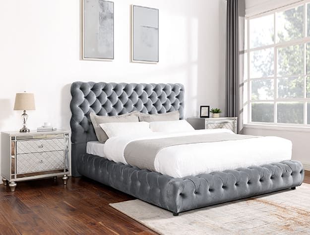 5112GY-ALL FLORY BED GREY