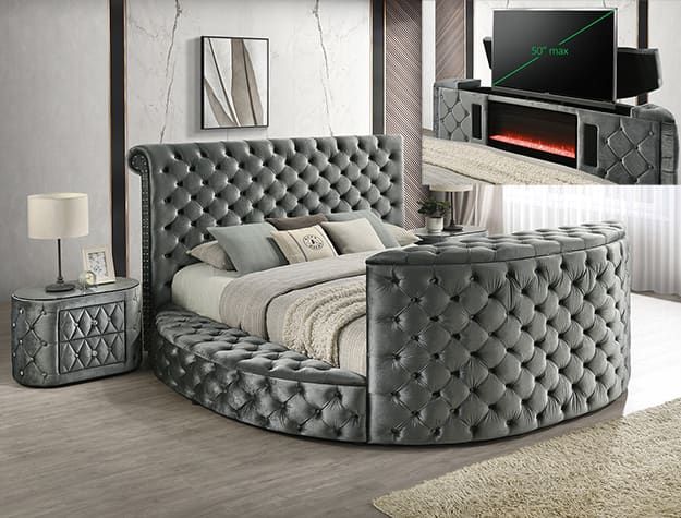 5212GY-2 VOLTARE NIGHT STAND GREY