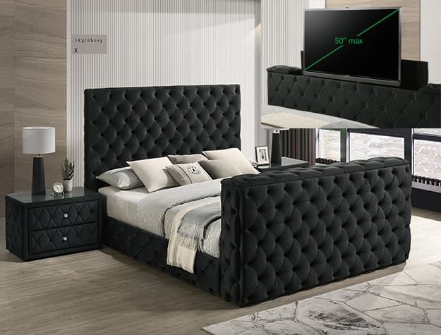 5213BK JOSEPHINE BED W/ TV LIFT