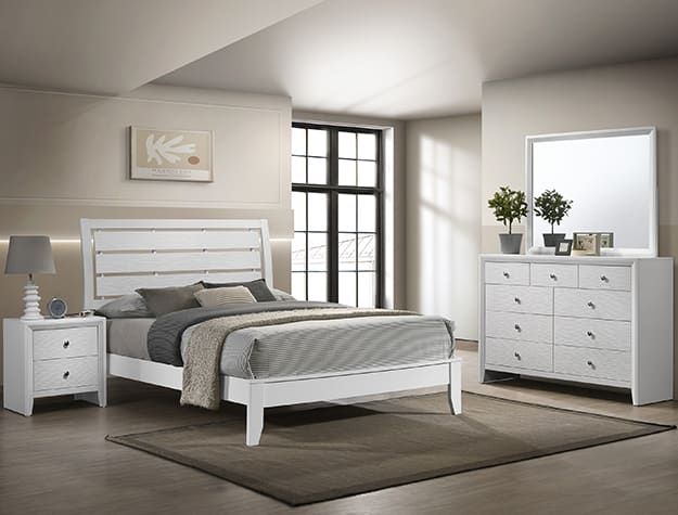 SETB4710 EVAN WHITE BEDROOM GROUP
