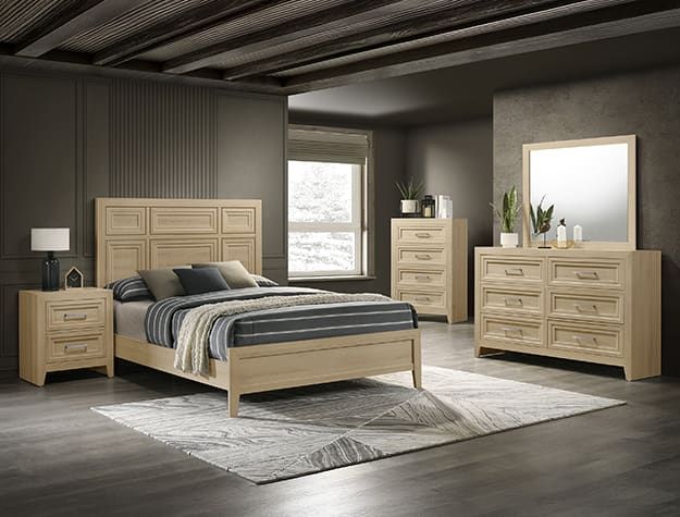 SETB6630 LORRAINE BEDROOM GROUP NATURAL