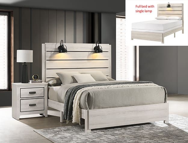 SETB6810 CARTER BEDROOM GROUP WHITE