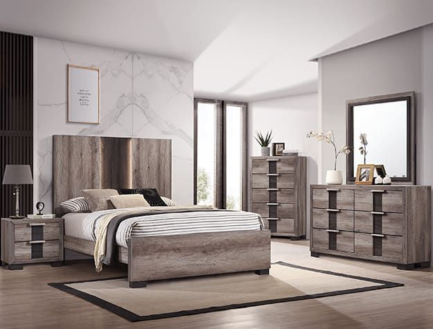 RANGLEY WRITING DESK-GREY/BROWN